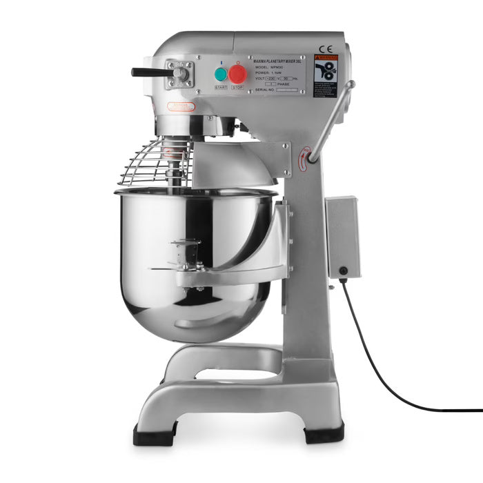 Maxima Planetary Mixer - 30L - Up to 15kg Dough - 3 Speed - SKU 09300170  All Stop Trading