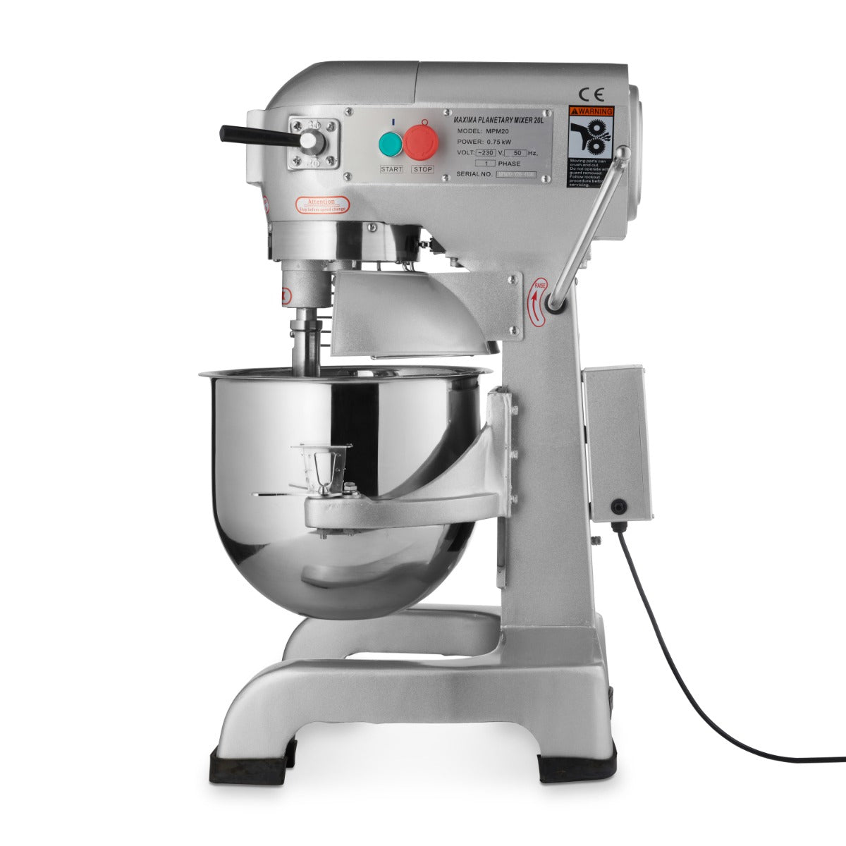Planetary Mixer - 20L - Up to 10kg Dough - 3 Speed