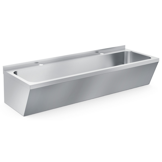 SS WASH BASIN DOUBLE 1200X425X165MM SKU 7013.1220 All Stop Trading