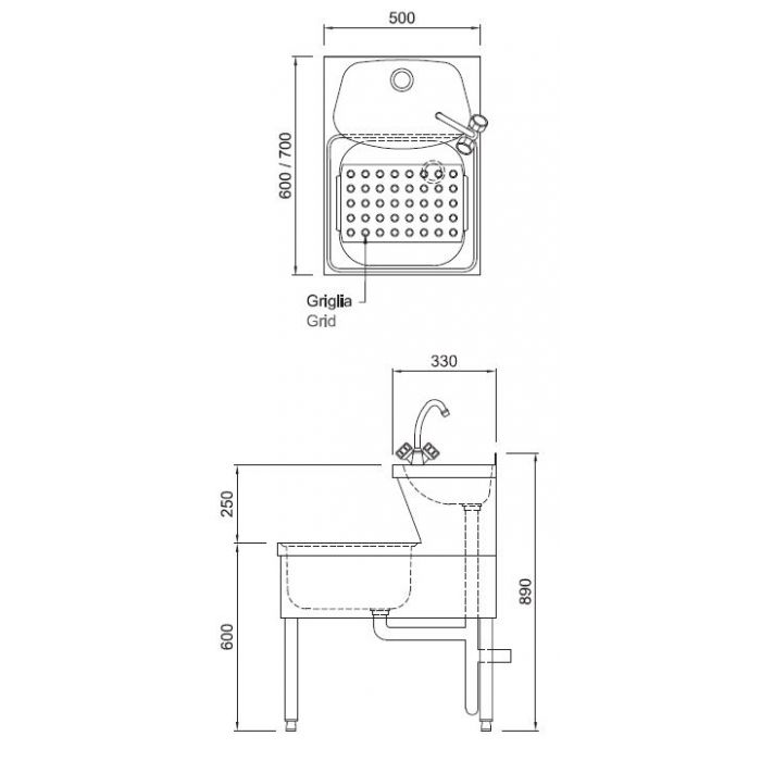HAND WASHBASIN - SKU 7013.0765  All Stop Trading