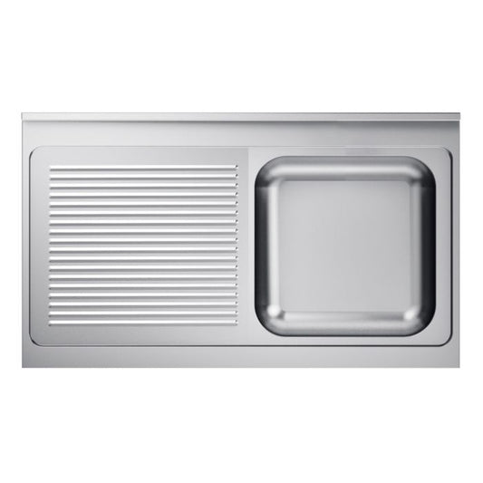700 SINK UNIT TABLETOP 1 RIGHT 1200 - SKU 7013.1125  All Stop Trading