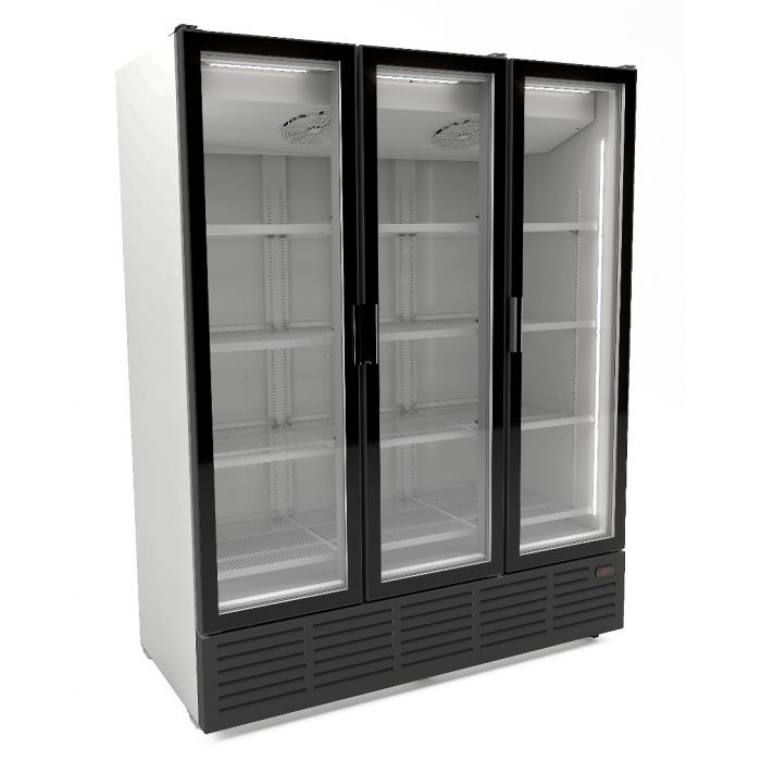 REFRIGERATOR 3 GLASS DOORS - WHITE 9002 - SKU 7072.1015  All Stop Trading