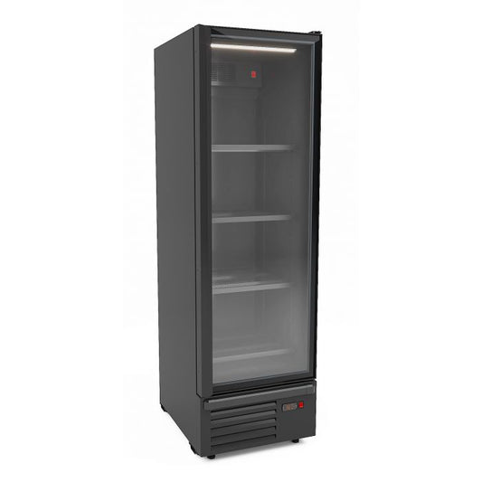REFRIGERATOR 1 GLASS DOOR BLACK 550L - SKU 7072.1100  All Stop Trading