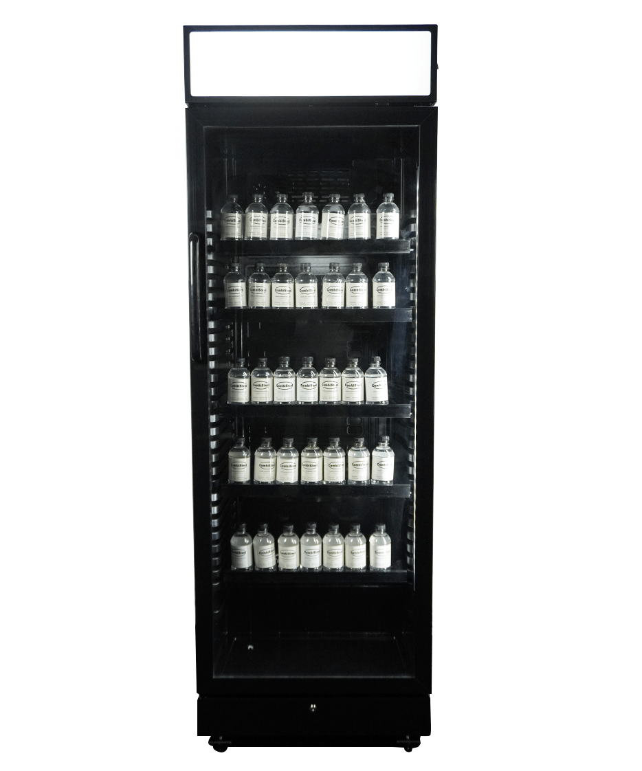 refrigerator-1-glass-door-black-with-light-box-sve-450-blc