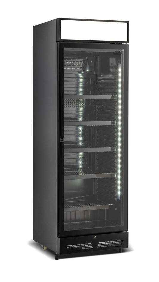 refrigerator-1-glass-door-black-with-light-box-sve-450-blc