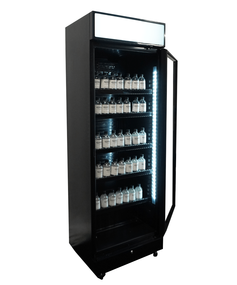 refrigerator-1-glass-door-black-with-light-box-sve-450-blc