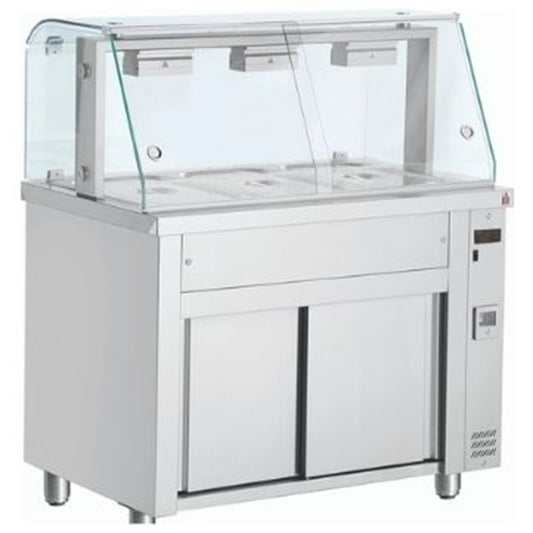bain-marie-with-glass-canopy-3x-gn1/1