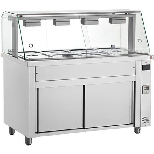 bain-marie-with-glass-canopy-4x-gn1/1