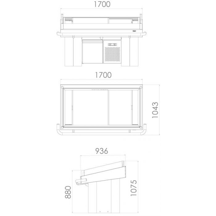 REFRIGERATED FISH COUNTER SKU 7178.0900 All Stop Trading