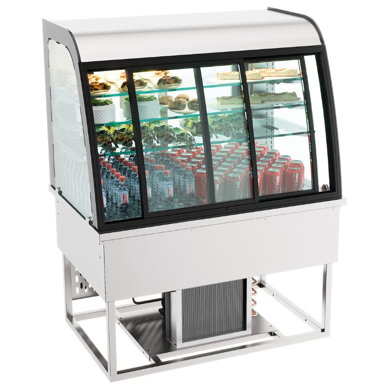 DROP-IN REFRIGERATED DISPLAY 140L SLIDING DOORS SKU 7178.2000 All Stop Trading