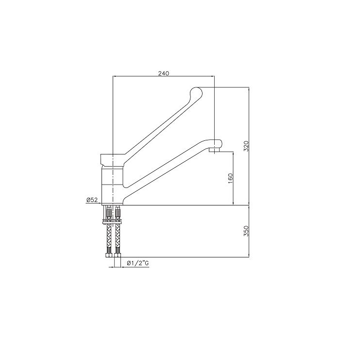 FAUCET WITH ELBOW COMMAND SKU 7212.0015 All Stop Trading