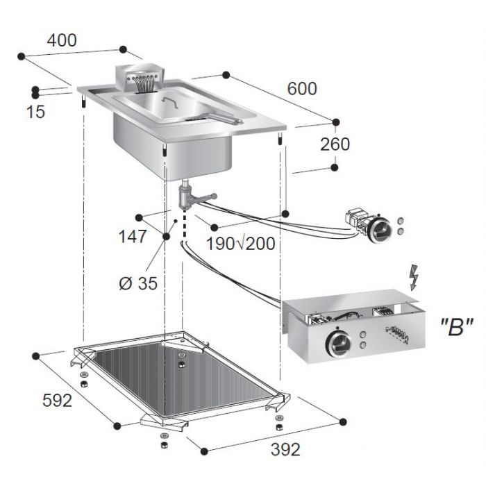 EL. FRYER 1X10 L SKU: 7266.0065 All Stop Trading