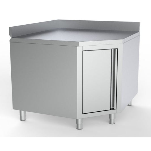 WORKTABLE CORNER WITH DOOR AND UPSTAND 1000/1000 FOR 600MM TABLES - SKU 7333.0290  All Stop Trading