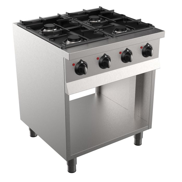 BASE 700 GAS COOKING TABLE 4 BR.