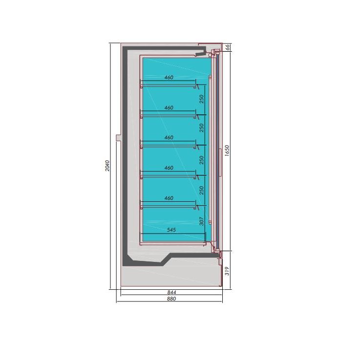 WALL MOUNTED UNIT MIKE 1.9 SKU 7350.0070 All Stop Trading