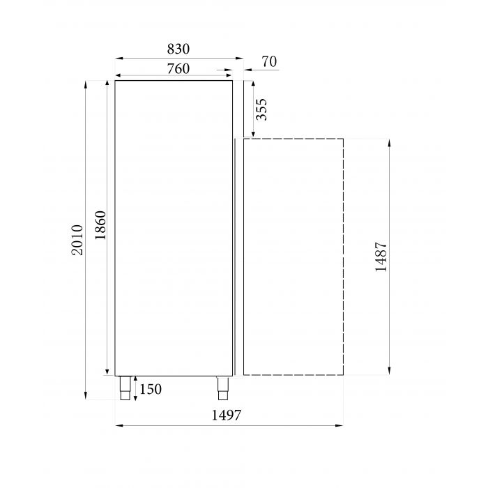 FREEZER SS 1 DOOR SKU 7450.0076 All Stop Trading