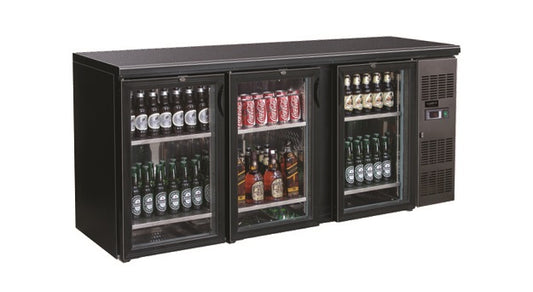 backbar-cooler-black-3-glass-doors