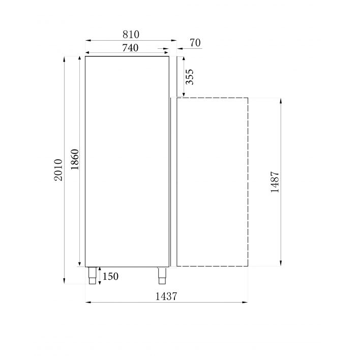 FREEZER SS+AL 1200 LTR STATIC SKU 7450.0415 All Stop Trading