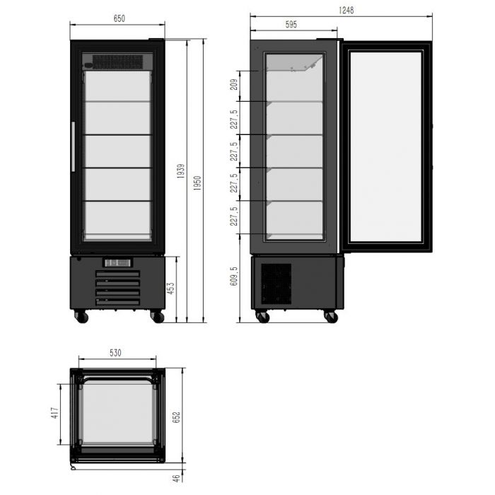 REFRIGERATED DESSERT SHOW DISPLAY 1950 SKU 7450.0845 All Stop Trading