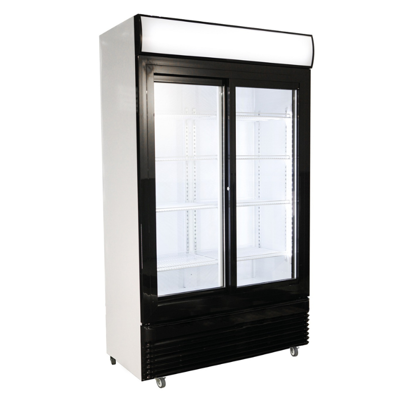 REFRIGERATOR WITH SLIDING GLASS DOORS BEZ-750 SL SKU 7455.1395 All Stop Trading