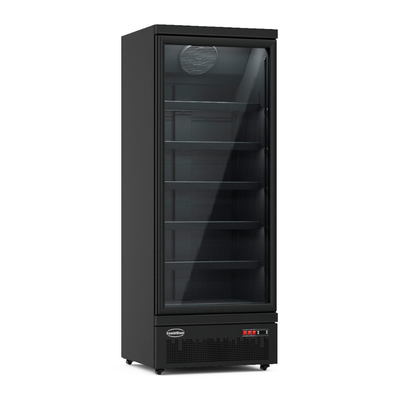 FREEZER 1 GLASS DOOR BLACK JDE-600F BL SKU 7455.2244 All Stop Trading