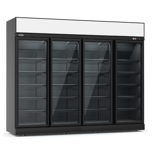 FREEZER 4 GLASS DOORS BLACK INS-2060F BL  *TRANSPORT ON REQUEST* SKU 7455.2445 All Stop Trading