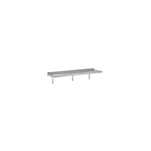 300 SS WALL SHELVES 1800 INCL. BRACKETS - SKU 7455.0650  All Stop Trading