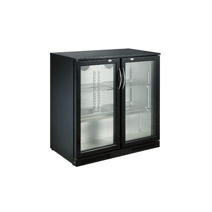 BACKBAR COOLER BLACK 2 DOORS SKU: 7455.1305 All Stop Trading