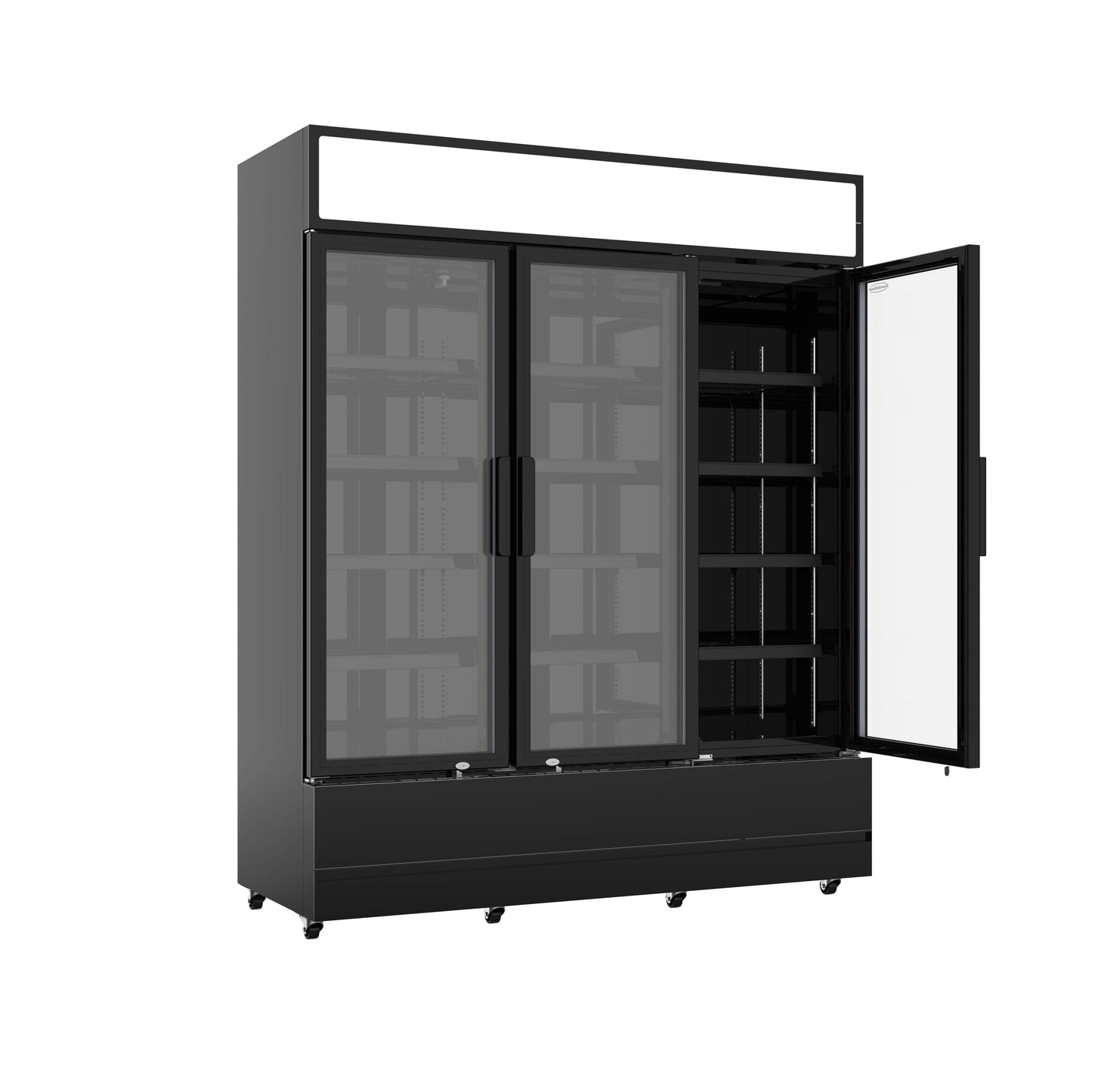 refrigerator-3-glass-doors-black-fcu-1200-bl