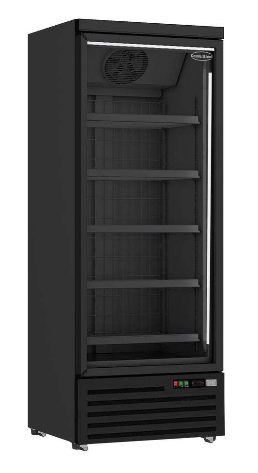 freezer-1-glass-door-black-jde-600f-bl