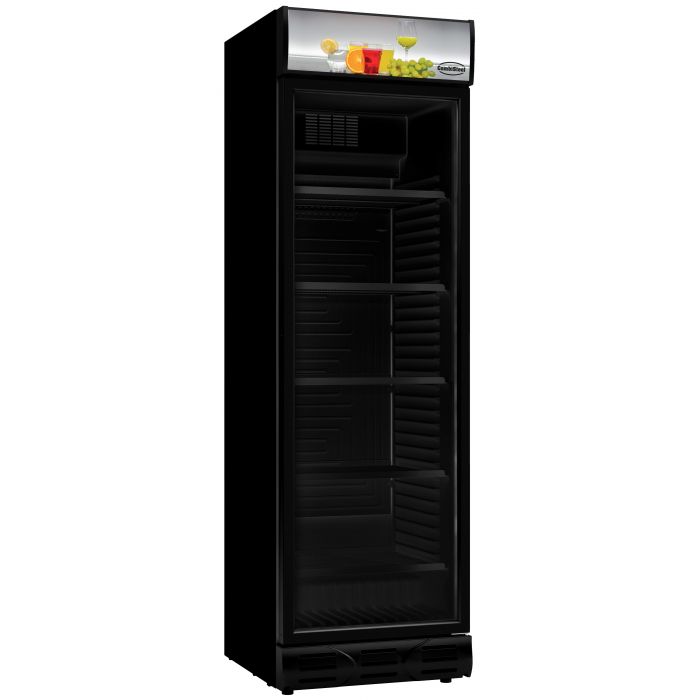 REFRIGERATOR 1 GLASS DOOR BLACK - SKU 7464.0090 All Stop Trading