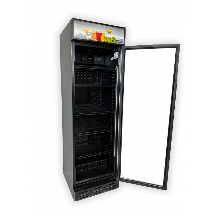 REFRIGERATOR 1 GLASS DOOR BLACK - SKU 7464.0090 All Stop Trading