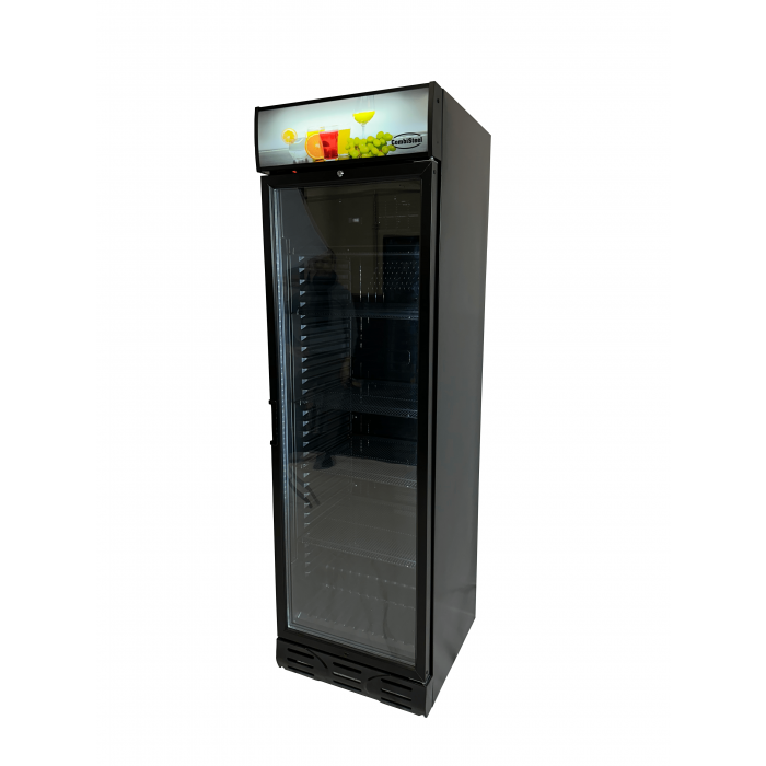 REFRIGERATOR 1 GLASS DOOR BLACK - SKU 7464.0090 All Stop Trading