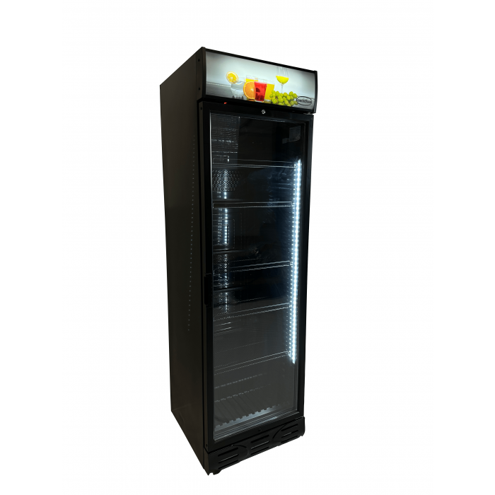 REFRIGERATOR 1 GLASS DOOR BLACK - SKU 7464.0090 All Stop Trading