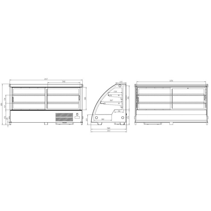 COLD DISPLAY 201L SKU 7487.0050 All Stop Trading