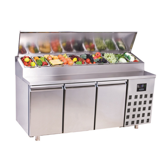 SALADETTE 3 DOORS 10x 1/3GN CONTAINER SKU 7489.5145 All Stop Trading