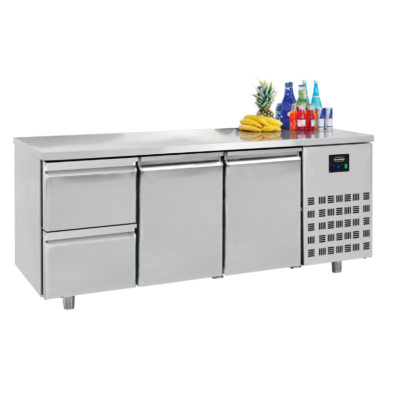 700 REFRIGERATED COUNTER 2 DOORS 2 DRAWERS ENERGY LINE SKU 7489.5520