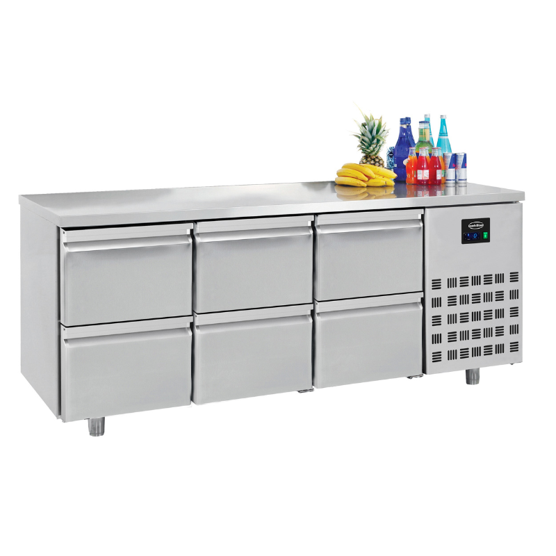 700 REFRIGERATED COUNTER 6 DRAWERS SKU 7950.0230
