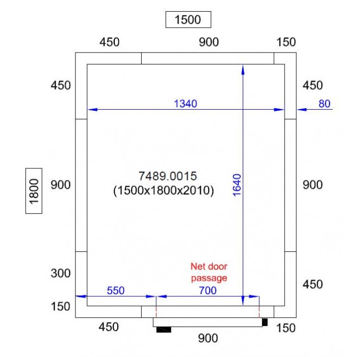 COLD AND FREEZER ROOM 1500X1800X2010 - SKU 7489.0015 All Stop Trading