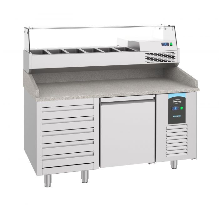 PIZZA COUNTER 1 DOOR 5 DRAWERS - SKU 7489.5230  All Stop Trading