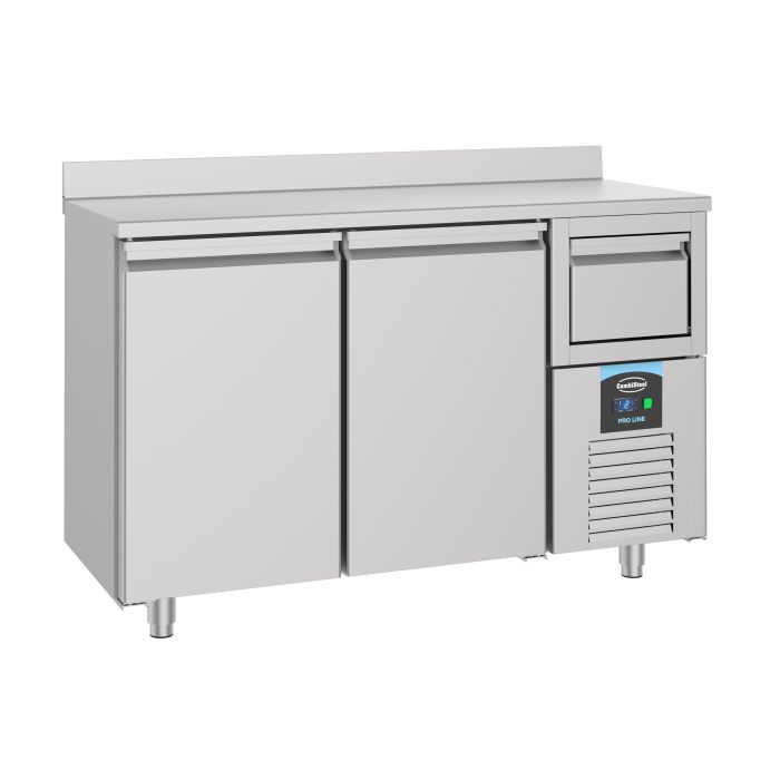 600 Refrigerated Counter 2 Doors With Disposal Drawer For Coffee