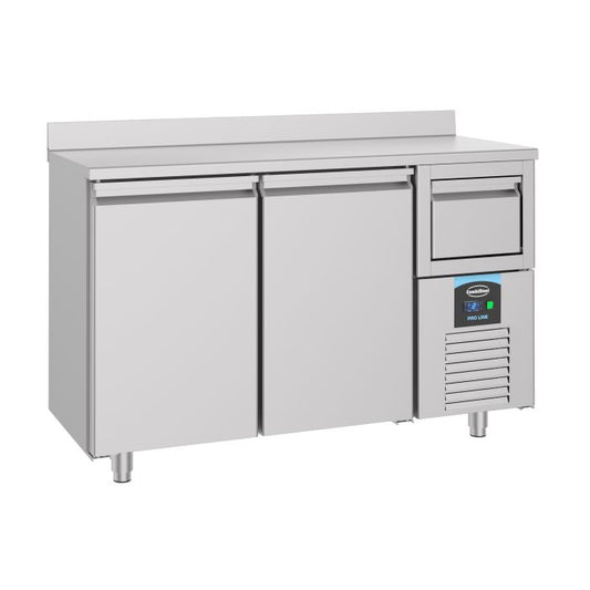 600 Refrigerated Counter 2 Doors With Disposal Drawer For Coffee