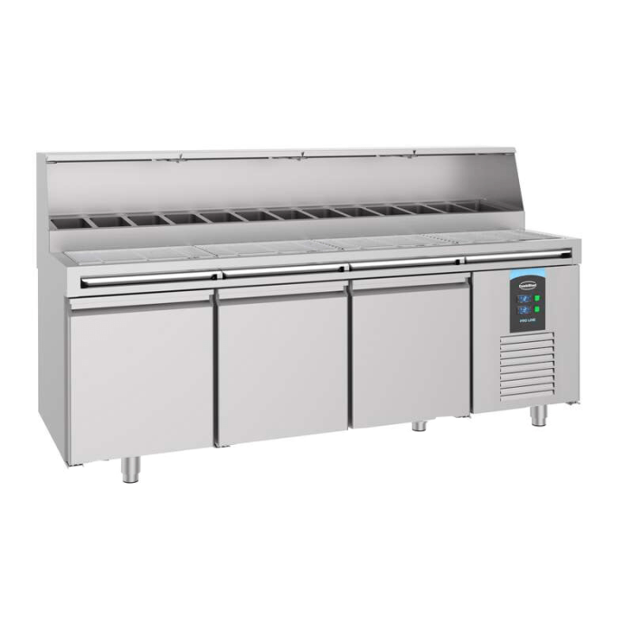 Pizza Counter 3 Doors 13X 1/3Gn Container