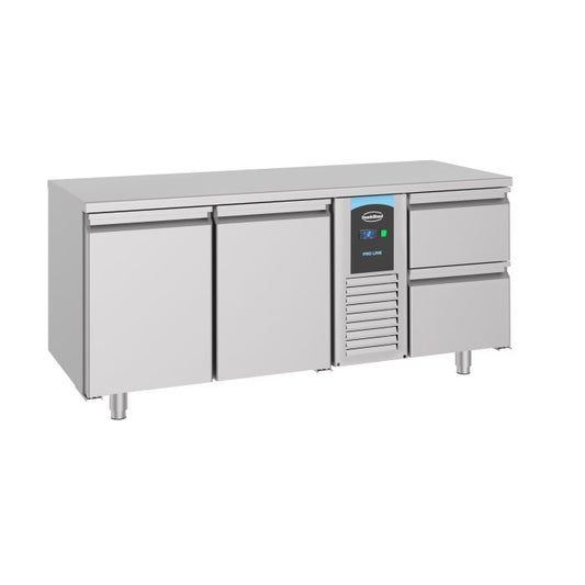 700 Refrigerated Counter 2 Doors & 2 Drawers Monoblock