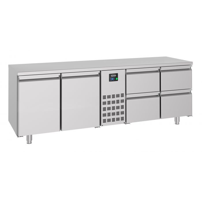 700 REFRIGERATED COUNTER 2 DOORS AND 4 DRAWERS MONOBLOCK SKU 7489.5370 All Stop Trading