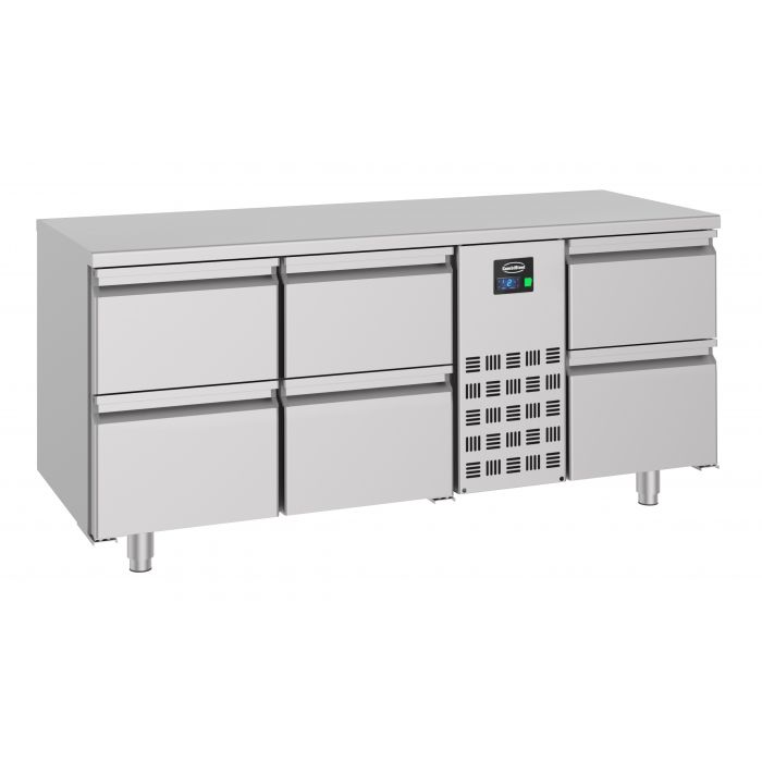 700 REFRIGERATED COUNTER 6 DRAWERS MONOBLOCK SKU 7489.5380 All Stop Trading