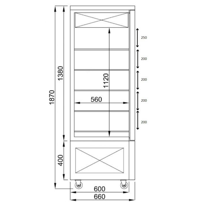 Combisteel Refrigerated Dessert Show Display - SKU 7489.5385  All Stop Trading