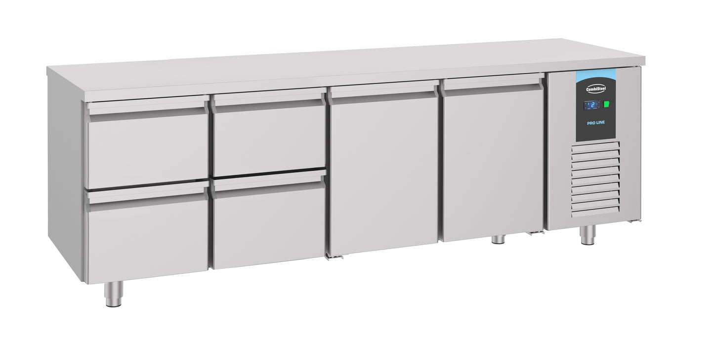 700-refrigerated-counter-2-doors-4-drawers