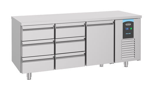 700-refrigerated-counter-1-door-6-drawers