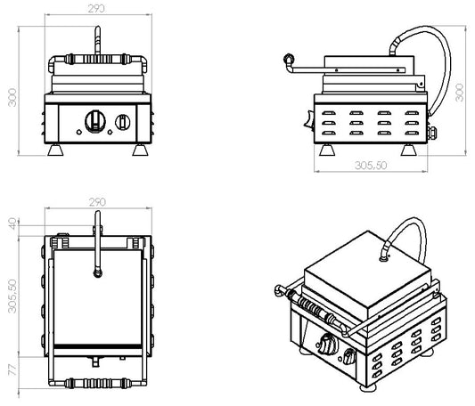 waffle-maker-sku-7491-0050